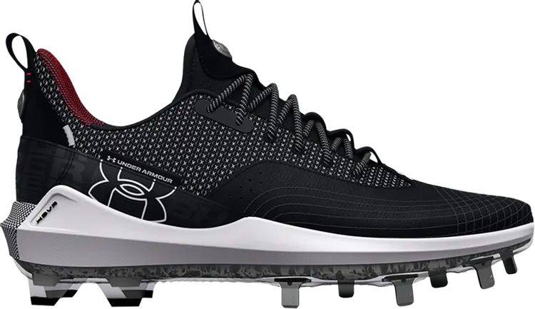 

Бутсы Under Armour Harper 7 Low ST Black White, черный