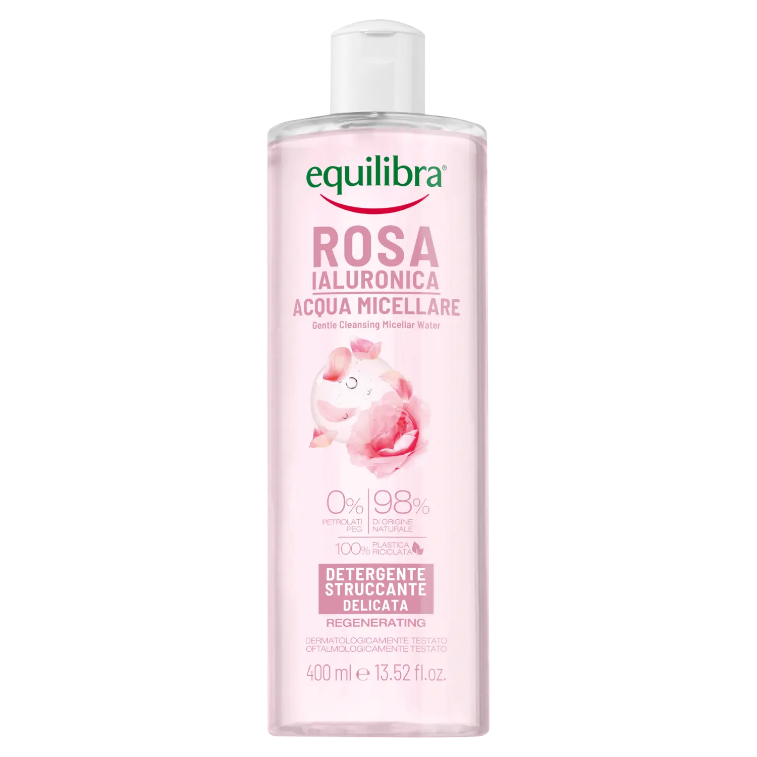 

Equilibra Rosa розовая мицеллярная вода для лица, 400 мл
