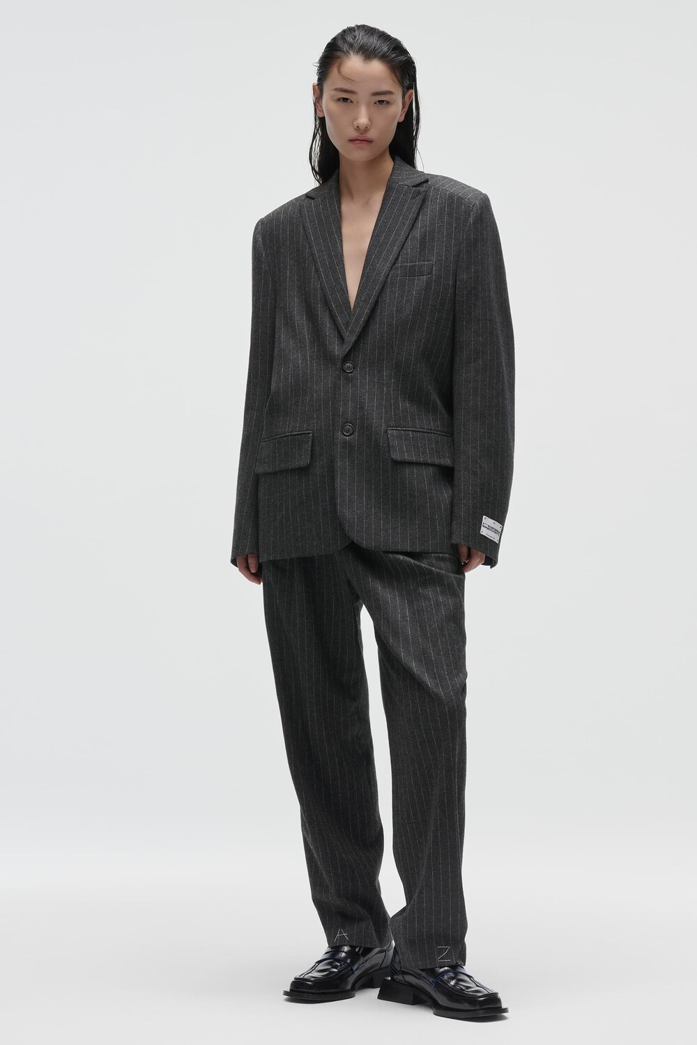 

Кожаные лоферы adererror ZARA, черный