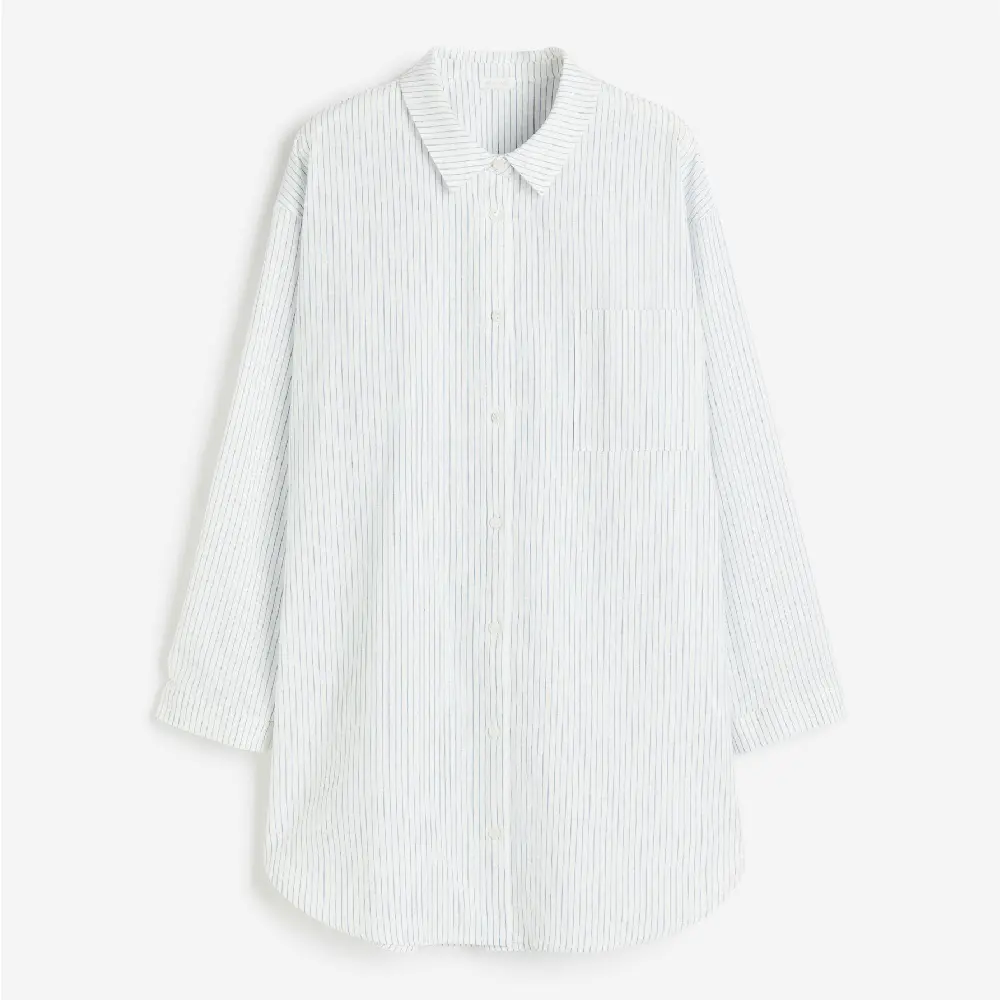 

Ночная рубашка H&M Home Linen-blend, белый