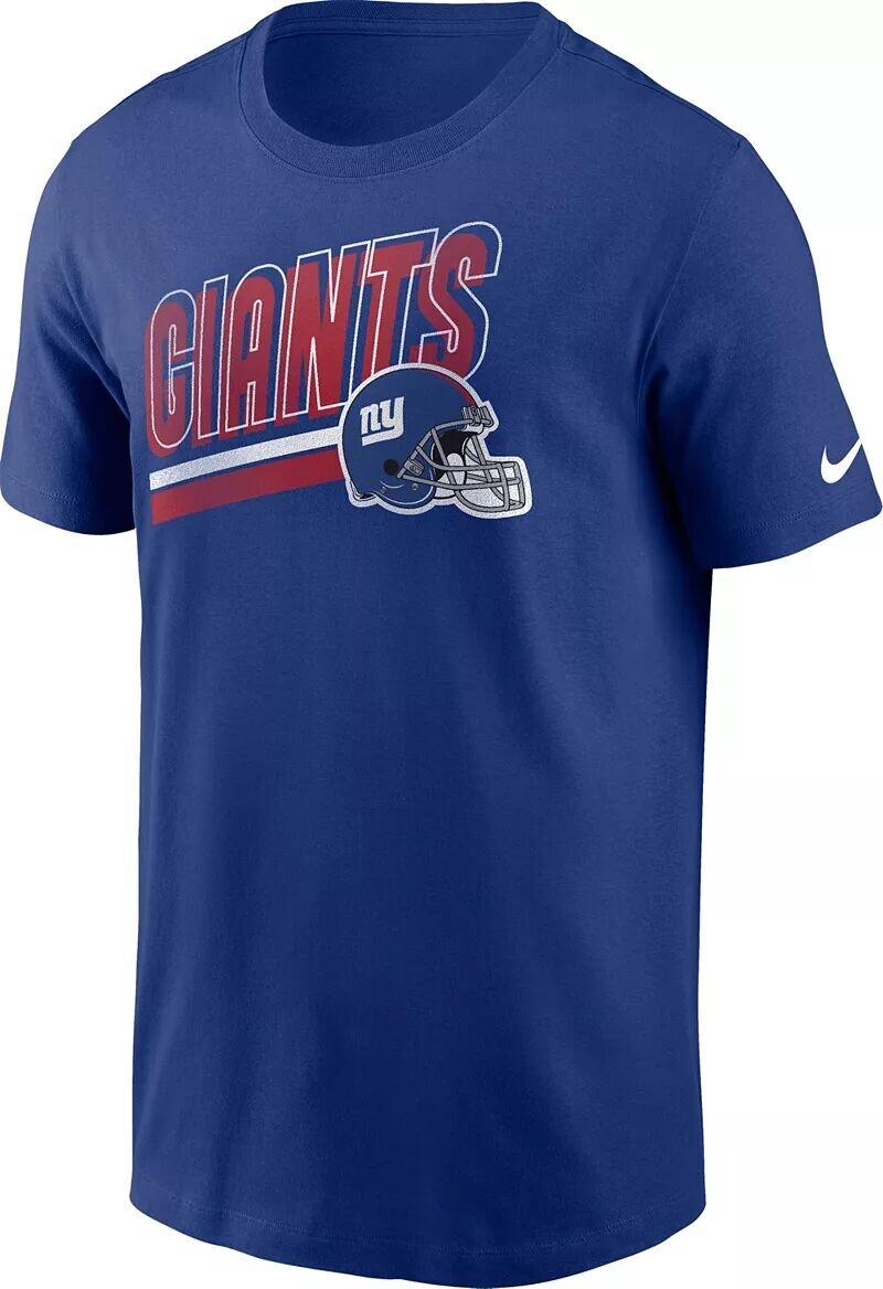 

Мужская синяя футболка Nike New York Giants Blitz Helmet