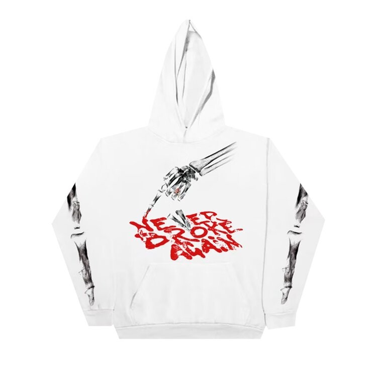 

Худи Vlone x NBA Youngboy Bones Hoodie 'White', белый