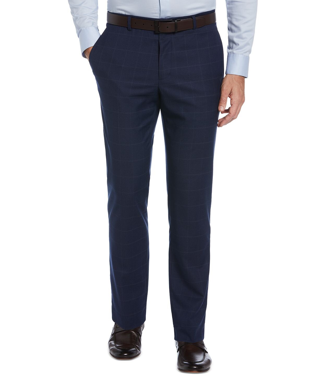 

Мужские классические брюки зауженного кроя perry ellis без защипов Perry Ellis Portfolio, синий
