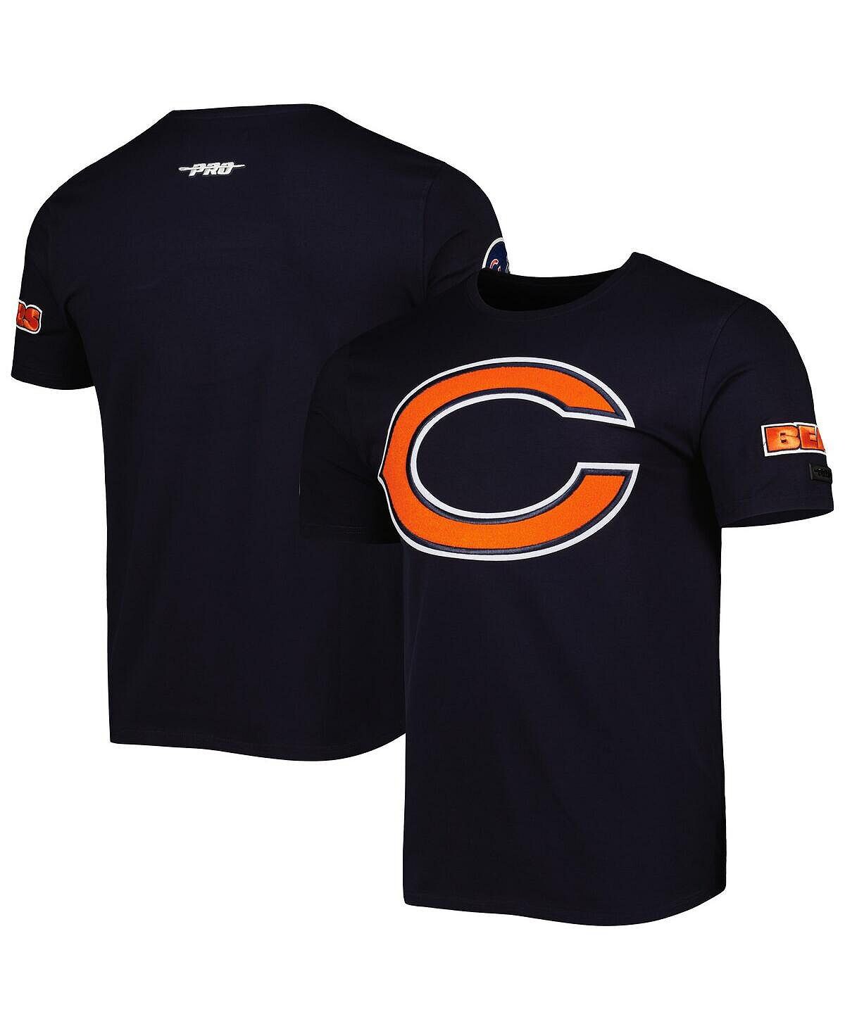 

Мужская темно-синяя футболка chicago bears mash up Pro Standard, синий