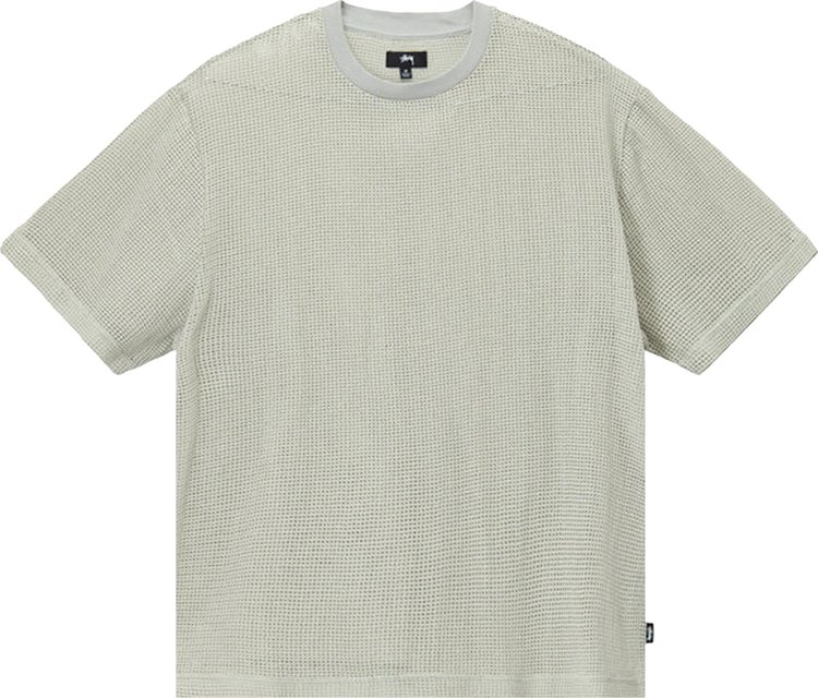 

Футболка Stussy Cotton Mesh Short-Sleeve Crew 'Bone', серый