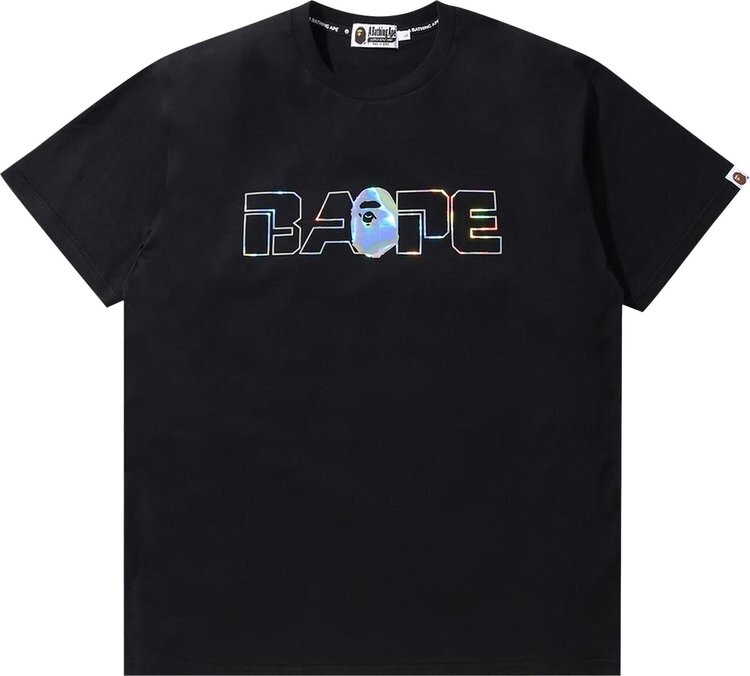 

Футболка BAPE Relaxed Aurora Logo Tee 'Black', черный