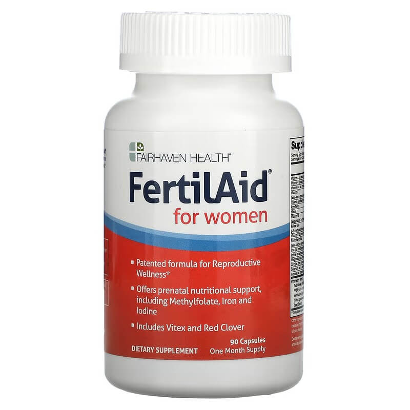 FertilAid для женщин Fairhaven Health, 90 капсул fairhaven health peapod омега 3 90 капсул