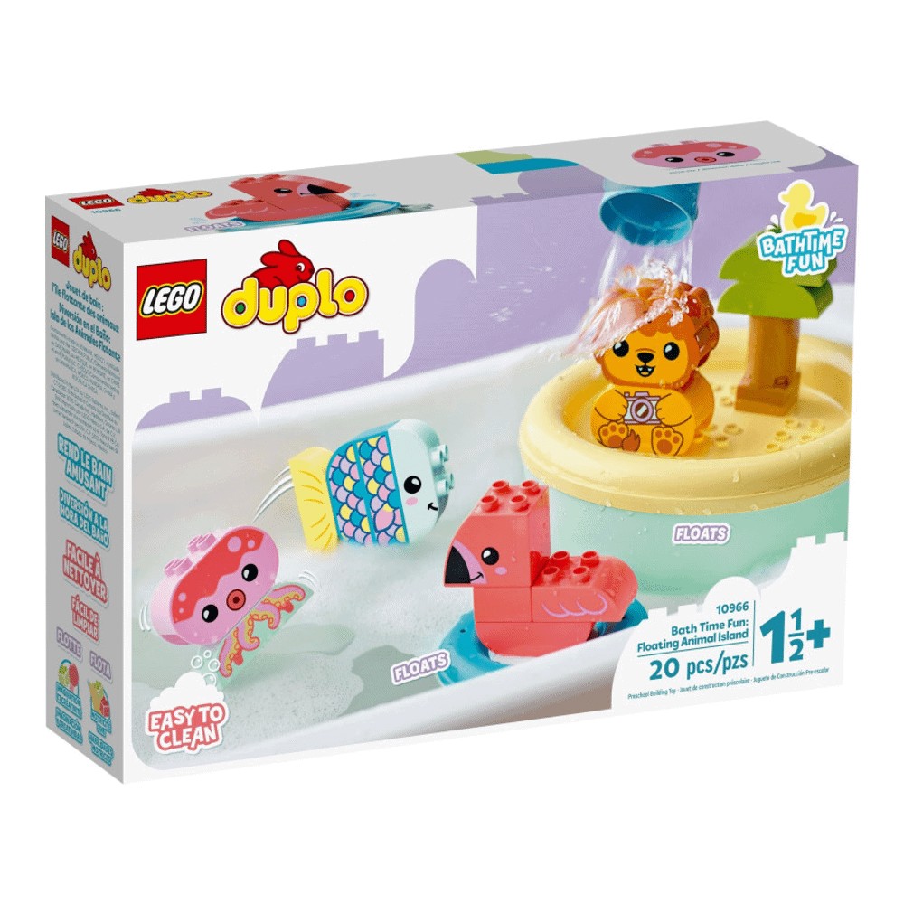 Конструктор LEGO DUPLO 10966 Ванна весело: Плавающий остров животных