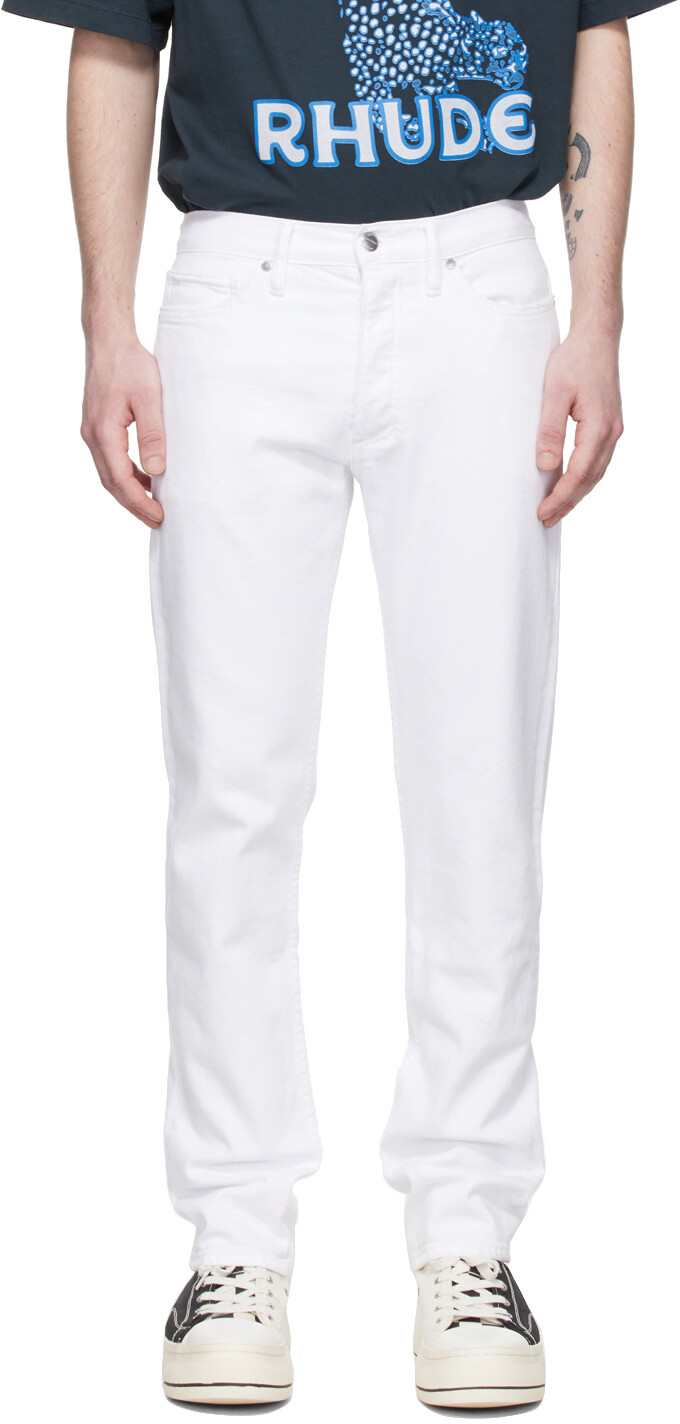 

Белые классические джинсы Rhude