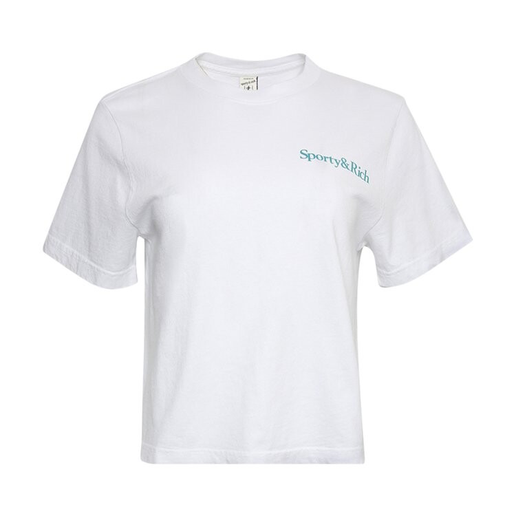 

Футболка Sporty & Rich New Health Cropped T-Shirt 'White', белый