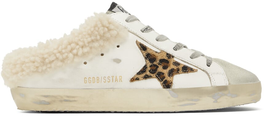 

SSENSE Эксклюзивные белые кроссовки Superstar Sabot Golden Goose, Белый