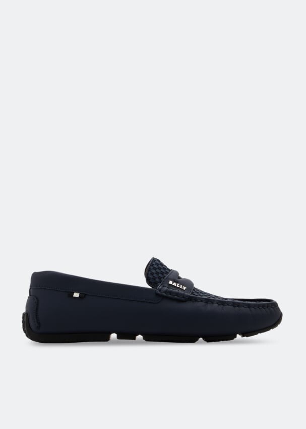 

Лоферы BALLY Pikat driving loafers, черный