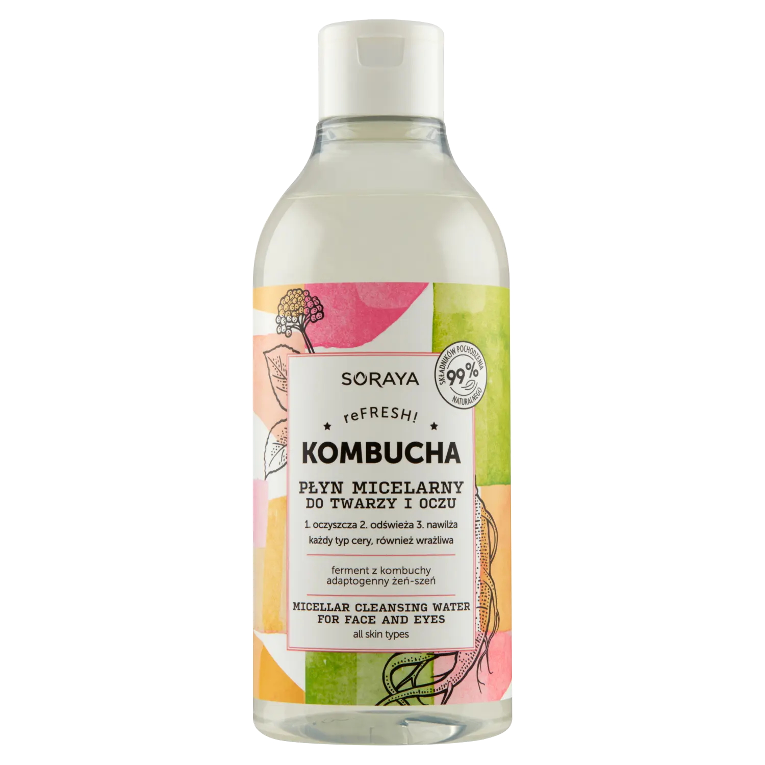 

Soraya Kombucha мицеллярная вода для лица, 400 мл