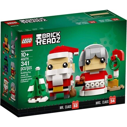 

Фигурка-конструктор Lego BrickHeadztm мистер и миссис Санта-Клаус