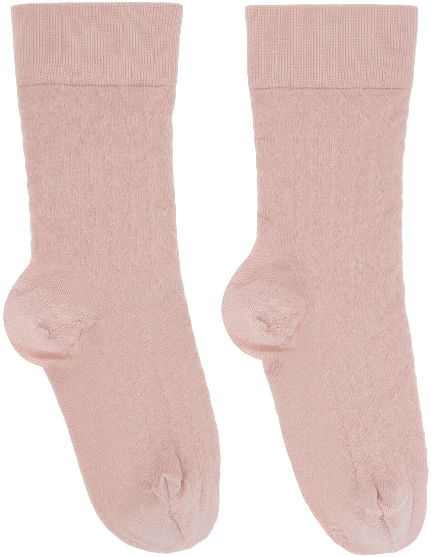 

Розовые жаккардовые носки Wolford
