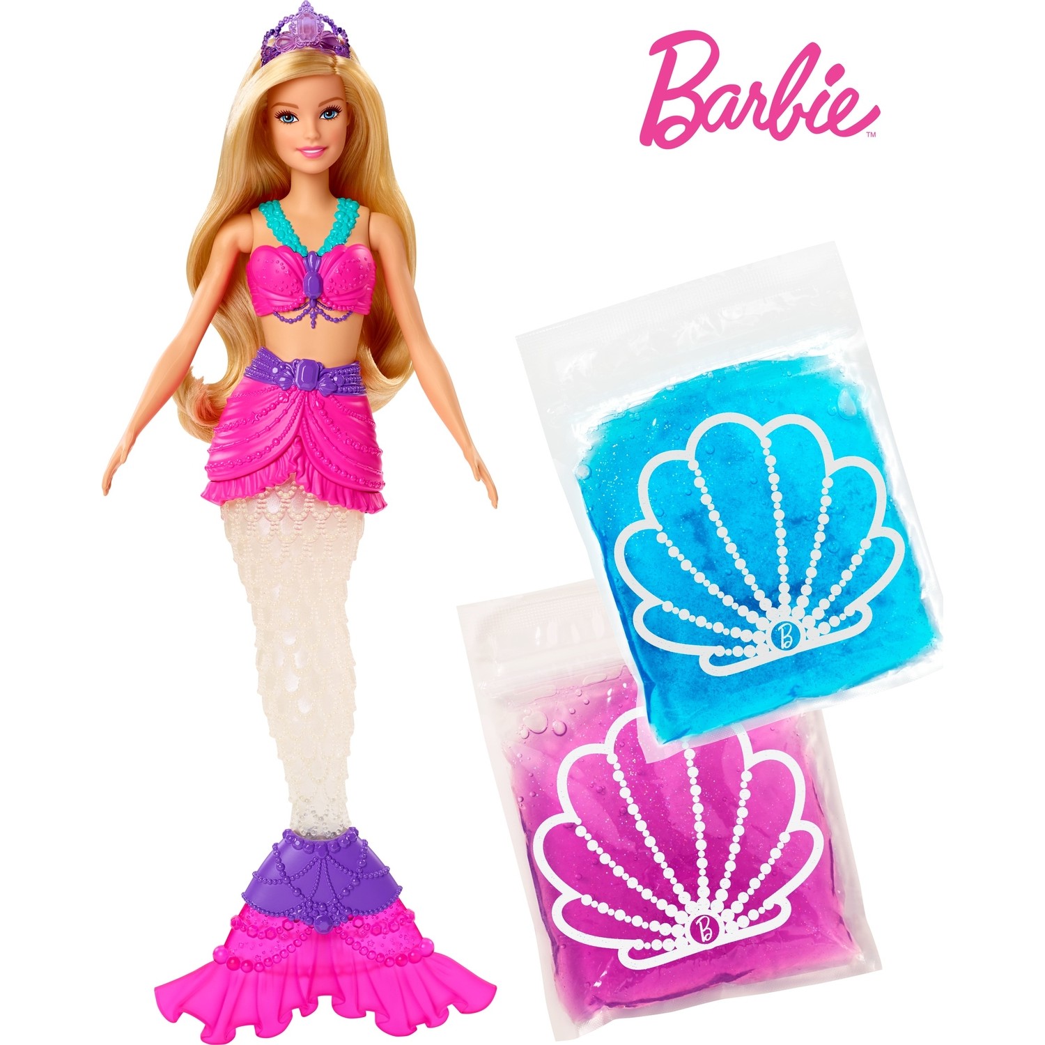 Кукла Barbie Dreamtopia Slime Tailed Mermaid GKT75 doll swim clothes flamingo mermaid swimsuits fit 18 inch american of girl s