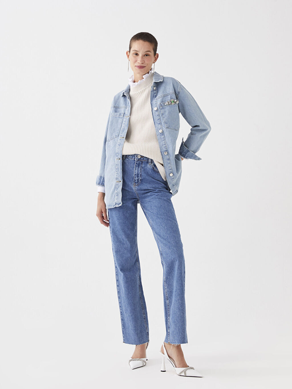 

Женские джинсы прямого кроя LCW Modest