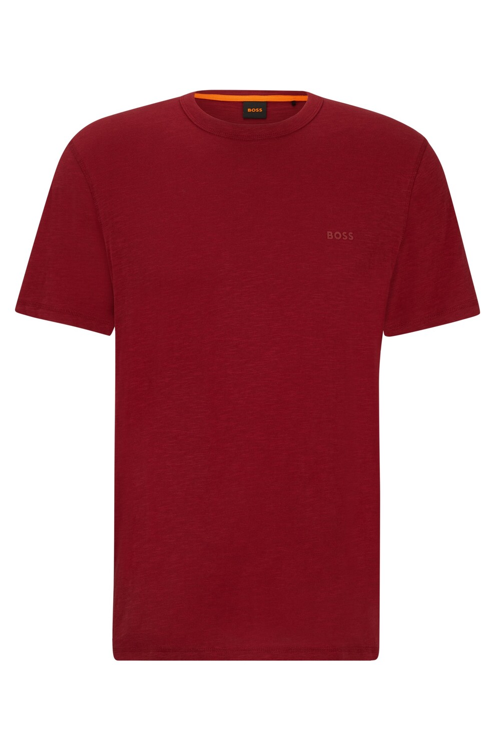 цена Футболка Boss Cotton-jersey With Tonal Logo, красный