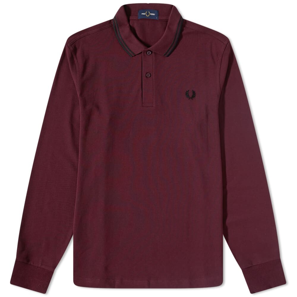 

Футболка Fred Perry Authentic Long Sleeve Twin Tipped Polo