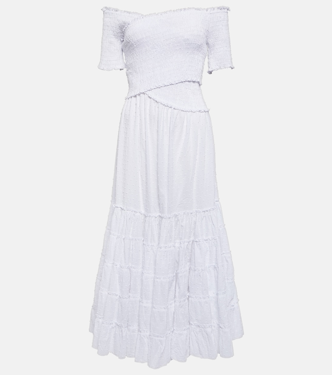 Платье миди соледад POUPETTE ST BARTH, белый платье catalina соледад
