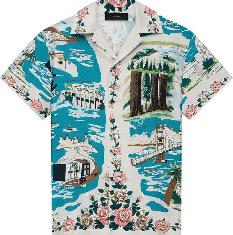 

Рубашка Amiri Hawaiian Bowling Shirt 'Multicolor', разноцветный