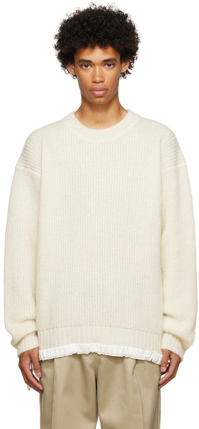 

Свитер в рубчик Off-White sacai, Серый
