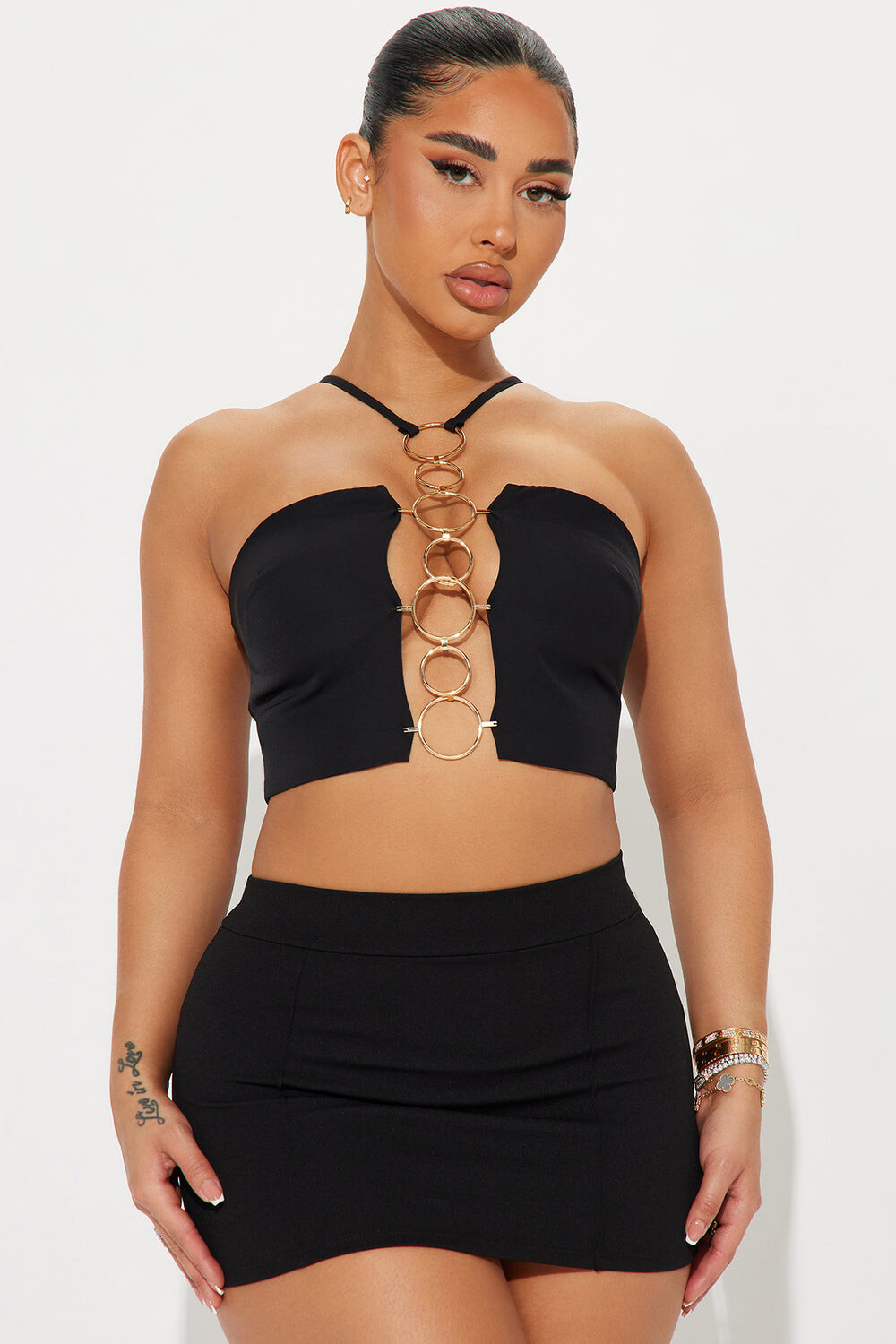 

Топ Fashion Nova GW23C6043, черный