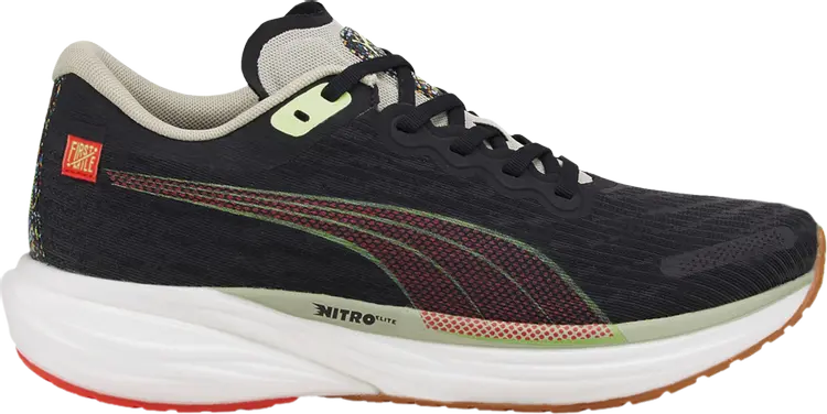 

Кроссовки Puma First Mile x Deviate Nitro 2 Black Fizzy Apple, черный