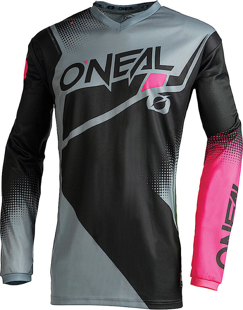 

Джерси Oneal Element Racewear V.22 женский мотокросс, серый/черный/розовый