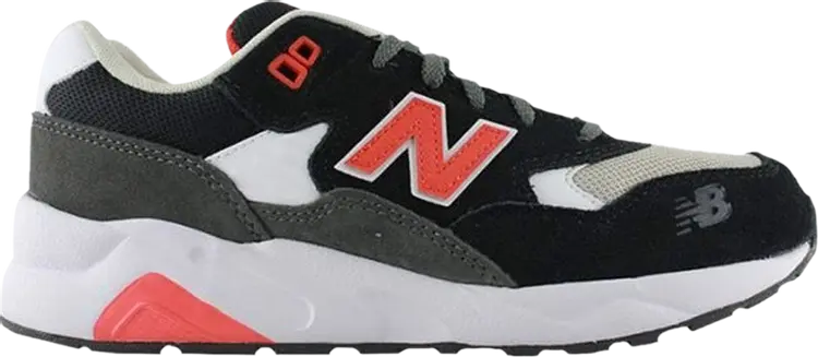 

Кроссовки New Balance 580 Big Kid Wide 'Paper Lights - Black', черный
