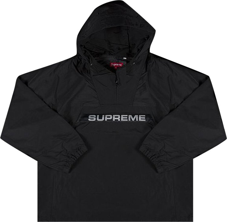 Анорак Supreme Heavy Nylon Anorak 'Black', черный - фото