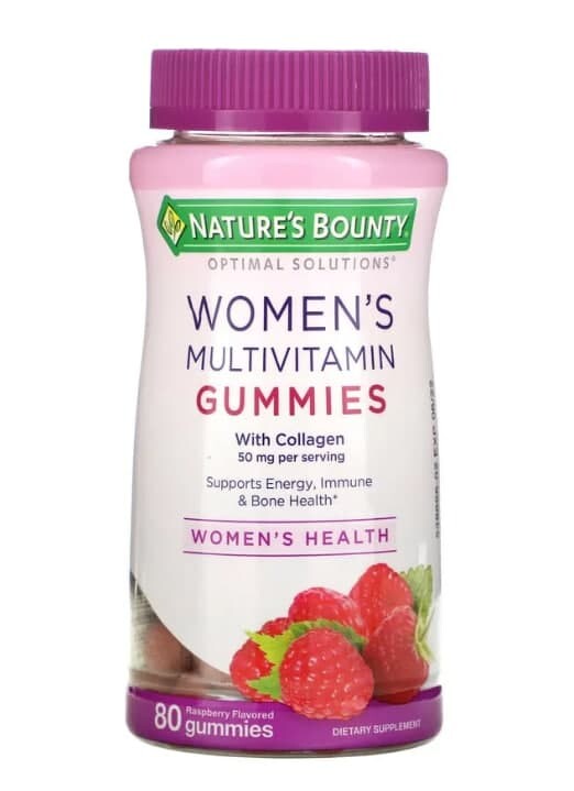 

Мультивитаминные конфеты для женщин Nature's Bounty Optimal Solutions, 80 конфет