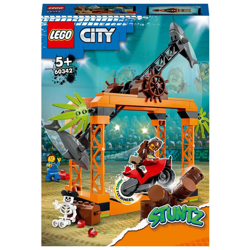 lego 60359 dunk stunt ramp challenge Конструктор Lego City Shark Attack Stunt Challenge 122 pcs