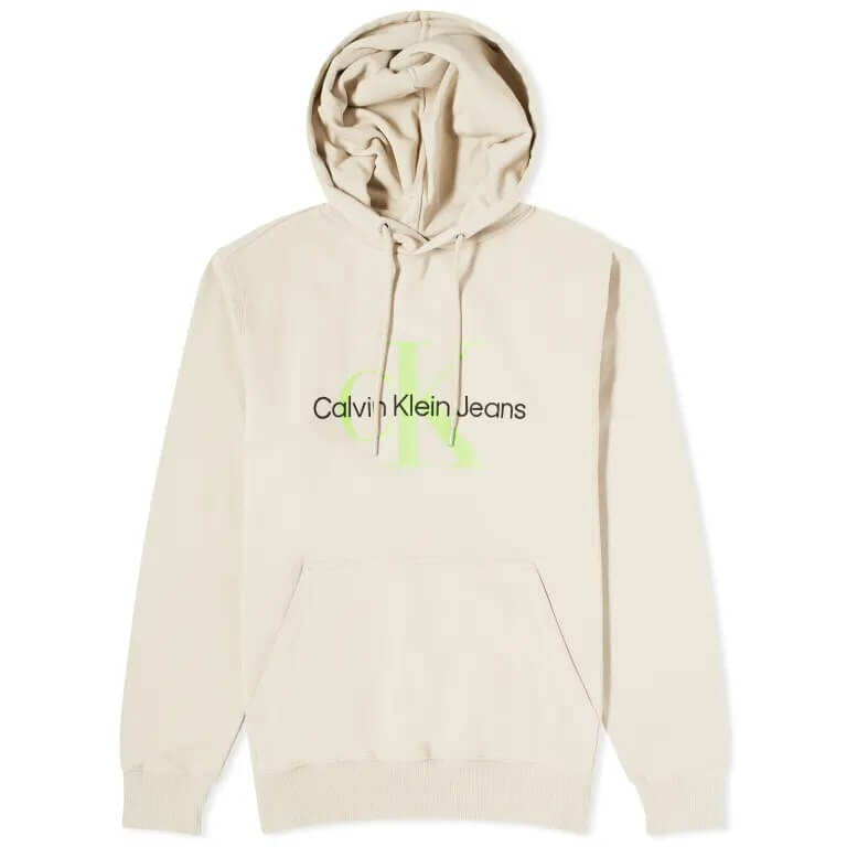 

Толстовка Calvin Klein Monologo Popover, бежевый