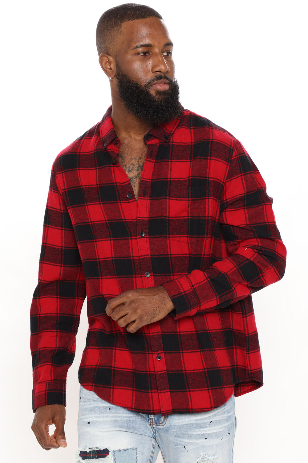 

Рубашка Fashion Nova CFL6188, красный