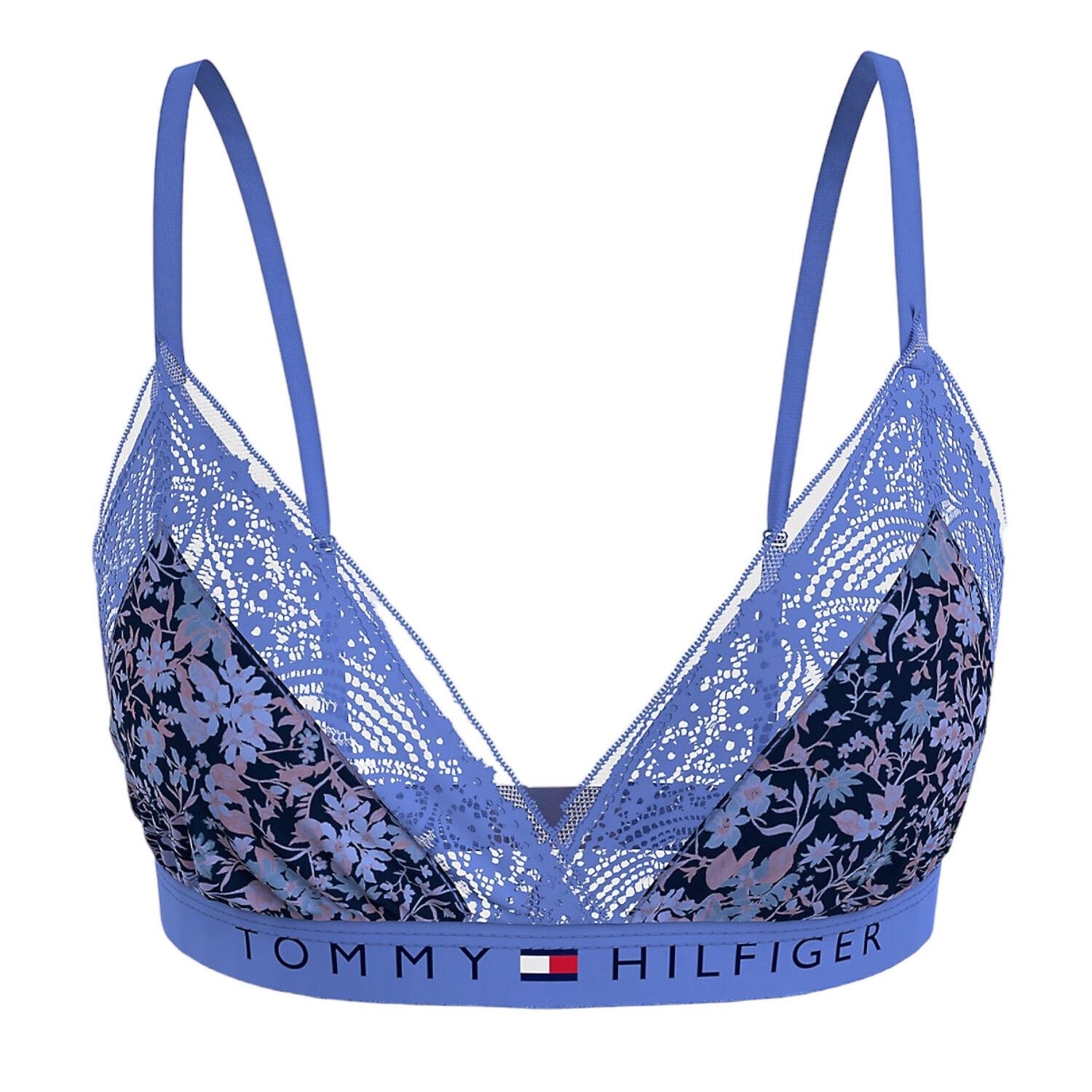 

Бюстгальтер Tommy Hilfiger Floral Triangle, голубой