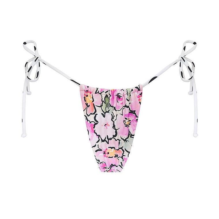 

Низ купальника For Love & Lemons Cydney Thong, мультиколор, Белый