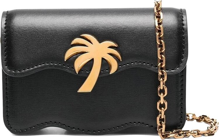 

Сумка Palm Angels Palm Beach Mini Bag Black/Gold, черный