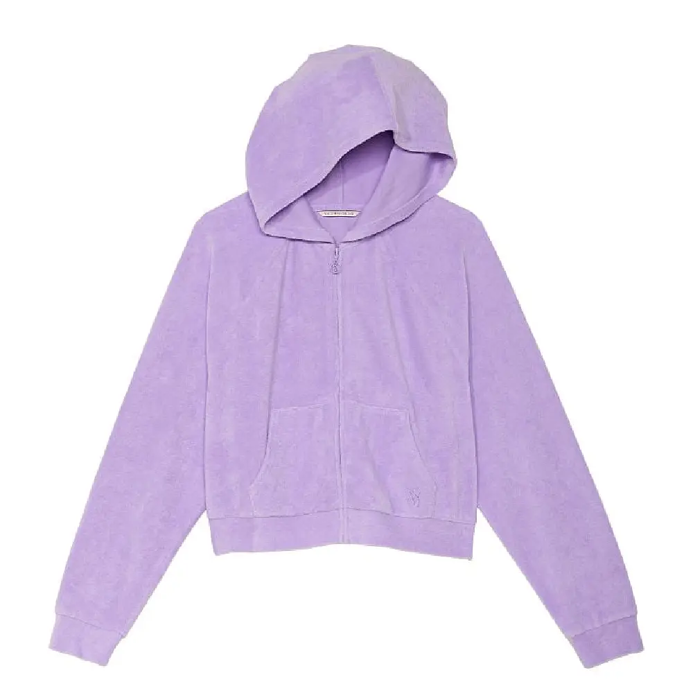 

Толстовка Victoria's Secret Terry Full-Zip, сиреневый, Фиолетовый