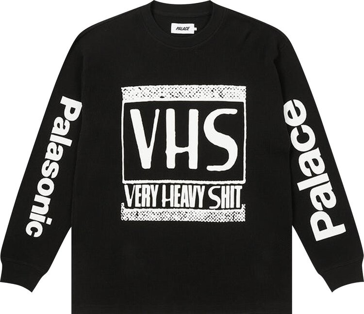 

Лонгслив Palace VHS Thermal Long-Sleeve Top 'Black', черный