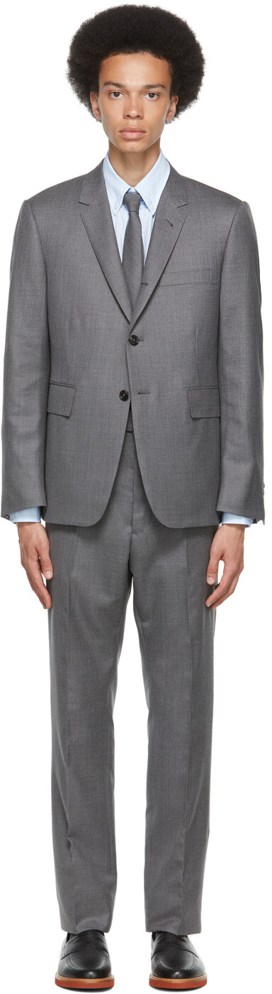 

Серый классический костюм 120s Thom Browne