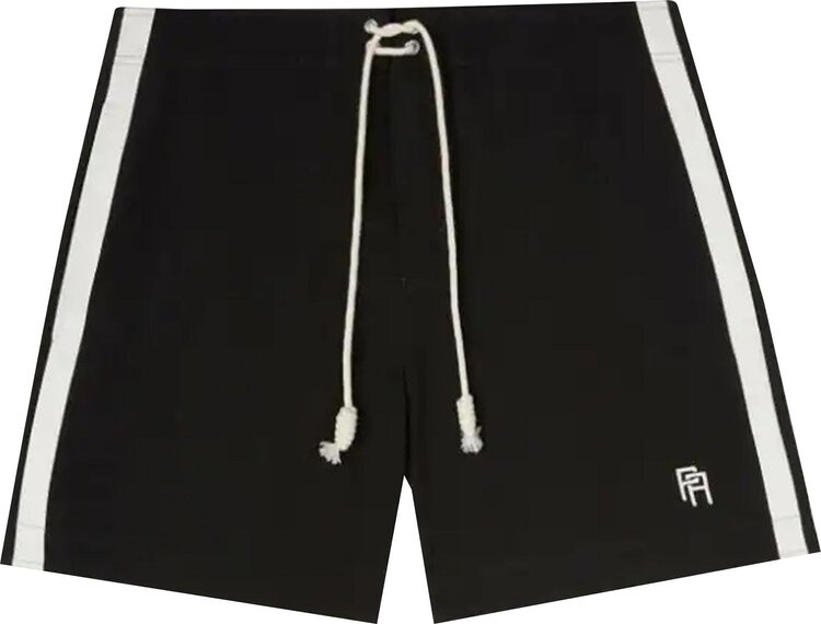 

Шорты Palm Angels Monogram Swim Short 'Black/White', черный