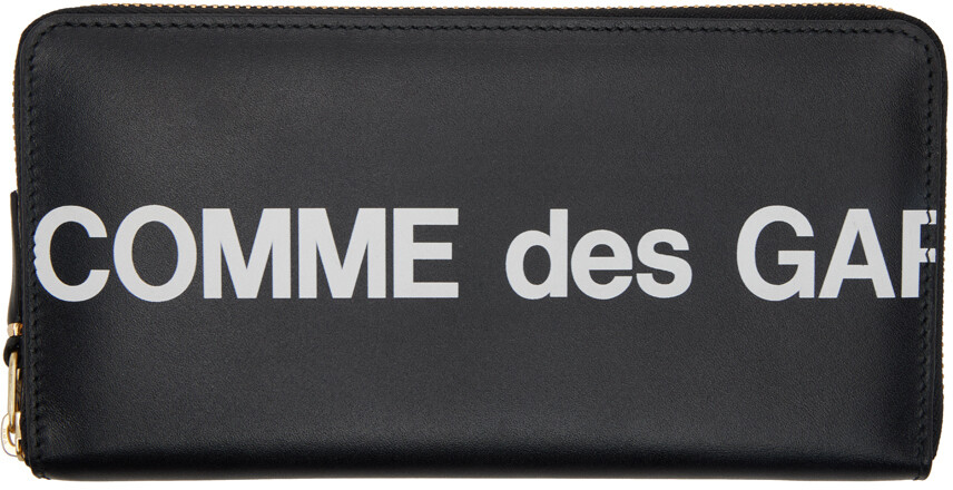 

Черный кошелек с огромным логотипом Comme des Garçons Wallets