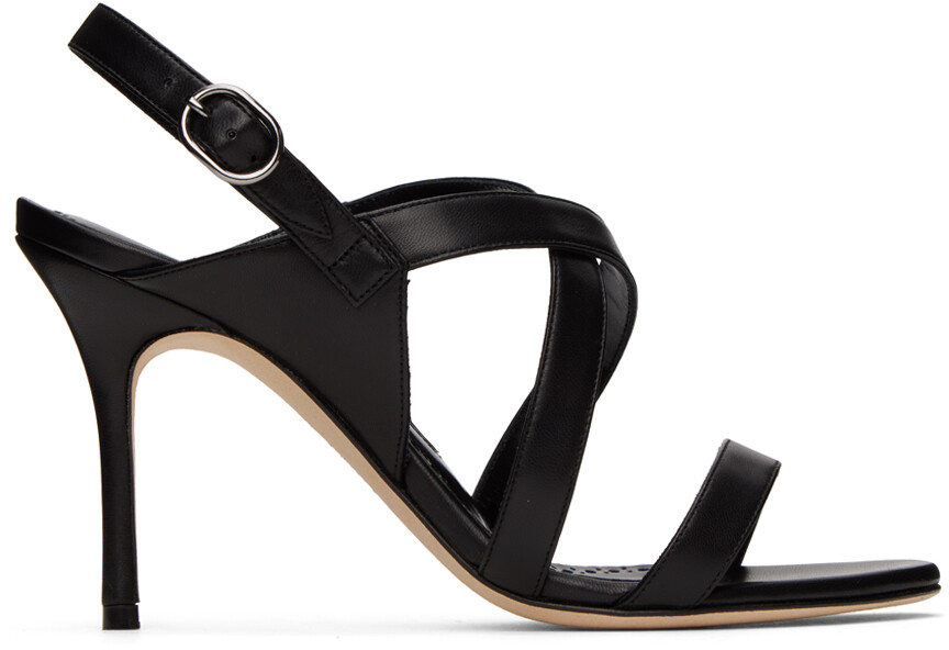 

Черные босоножки на каблуке Singanu Manolo Blahnik