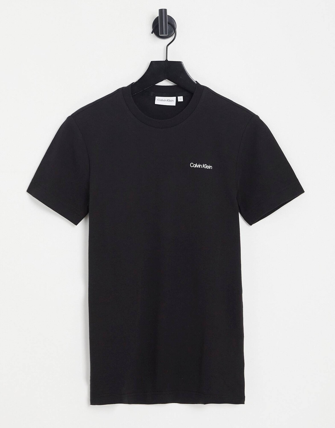 

Черная футболка из смесового хлопка с логотипом Calvin Klein - BLACK, Черный