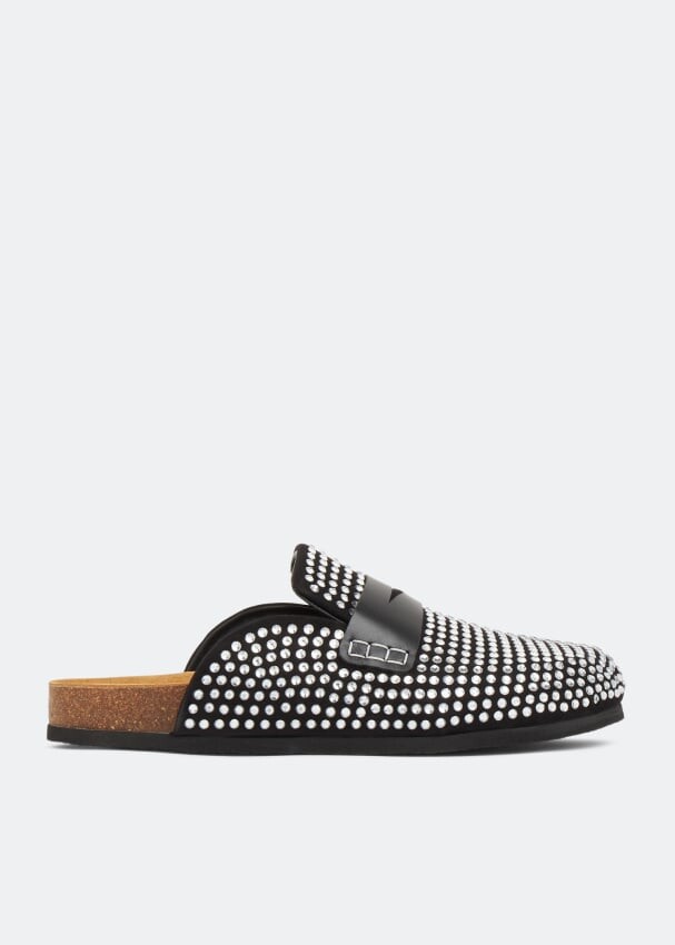 

Слиперы JW ANDERSON Crystal slippers, черный