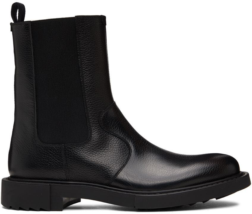

Черные кожаные ботинки челси Ferragamo
