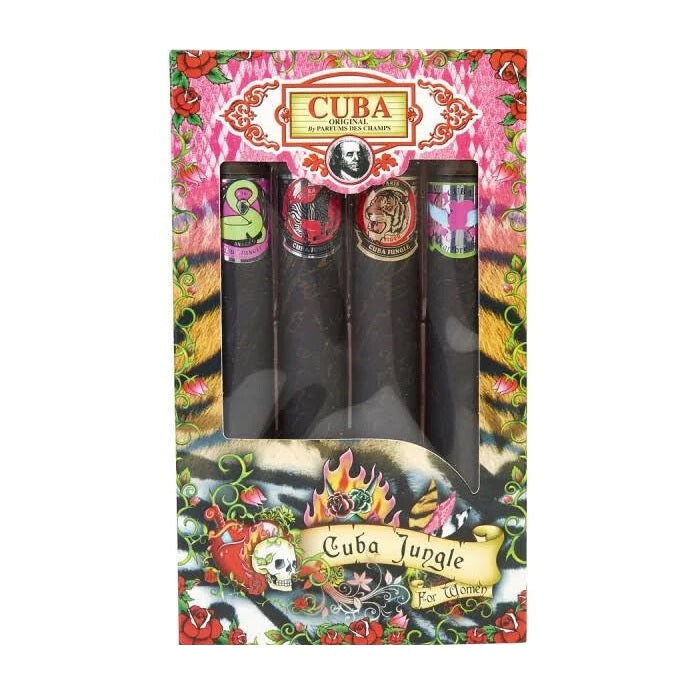 

Cuba Original Cuba Jungle Set Snake Eau de Parfum + Tiger Eau de Parfum + Zebra Eau de Parfum + Heartbreaker Eau de Parfum 4x35ml