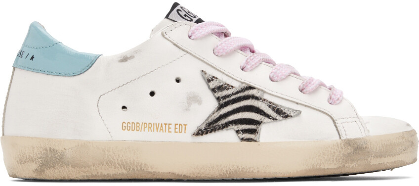 

Эксклюзивные белые и черные классические кроссовки SSENSE Super-Star Golden Goose