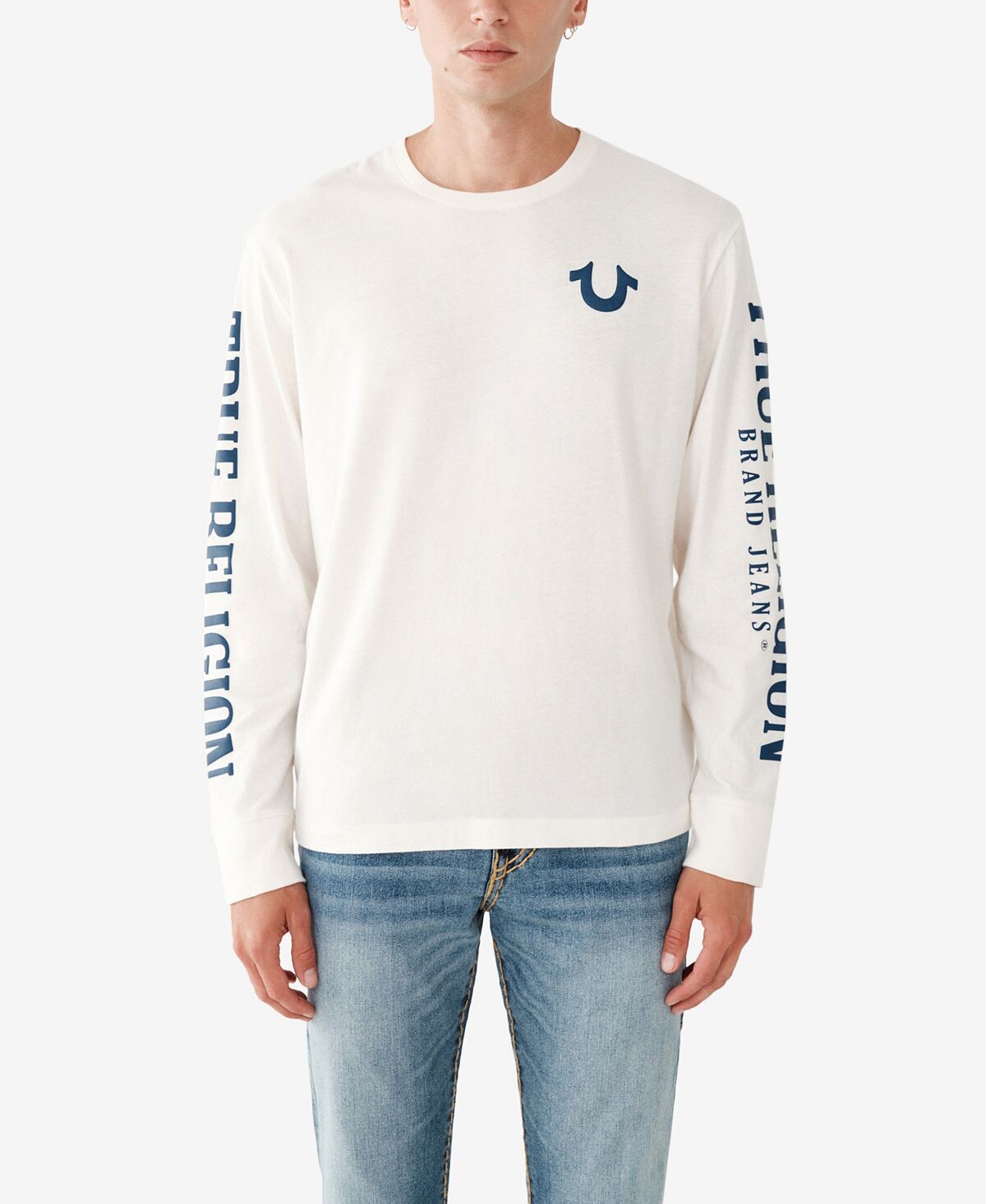 

Мужская футболка свободного кроя с длинными рукавами arch True Religion, мульти